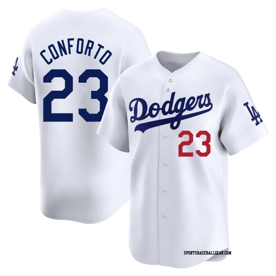 Michael Conforto Men's Los Angeles Dodgers White Limited Home Jersey