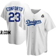 Michael Conforto Men's Los Angeles Dodgers White Replica Home 2024 World Series Jersey