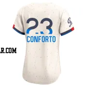 Michael Conforto Women's Los Angeles Dodgers Cream Limited 2024 City Connect Jersey