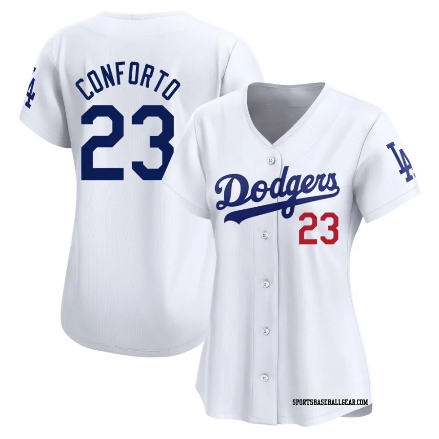 Michael Conforto Women's Los Angeles Dodgers White Limited Home Jersey