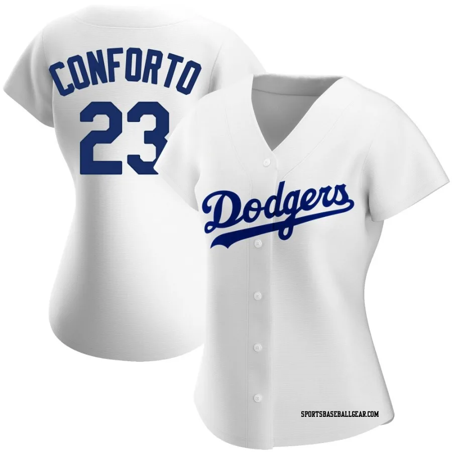 Michael Conforto Women's Los Angeles Dodgers White Replica Home Jersey