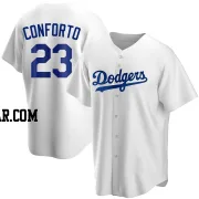 Michael Conforto Youth Los Angeles Dodgers White Replica Home Jersey