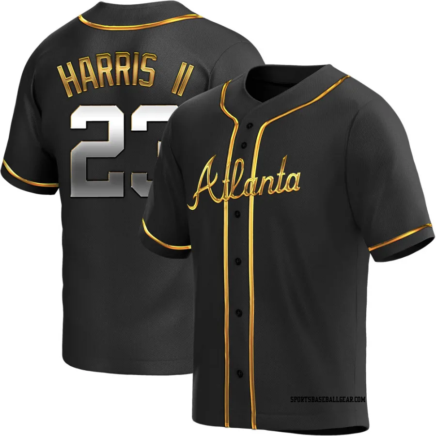 Michael Harris II Men's Atlanta Braves Black Golden Replica Alternate Jersey