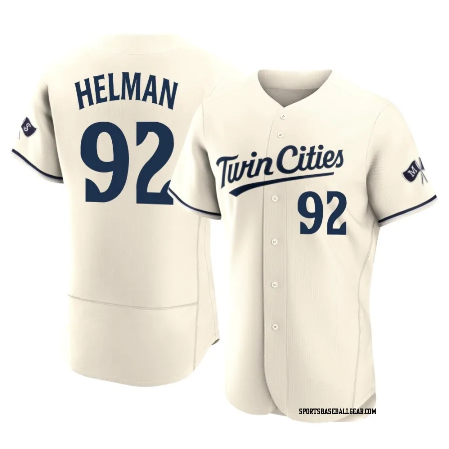 Michael Helman Men's Minnesota Twins Cream Authentic Alternate 2023 Jersey