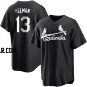 Michael Helman Men's St. Louis Cardinals Black/White Replica Jersey