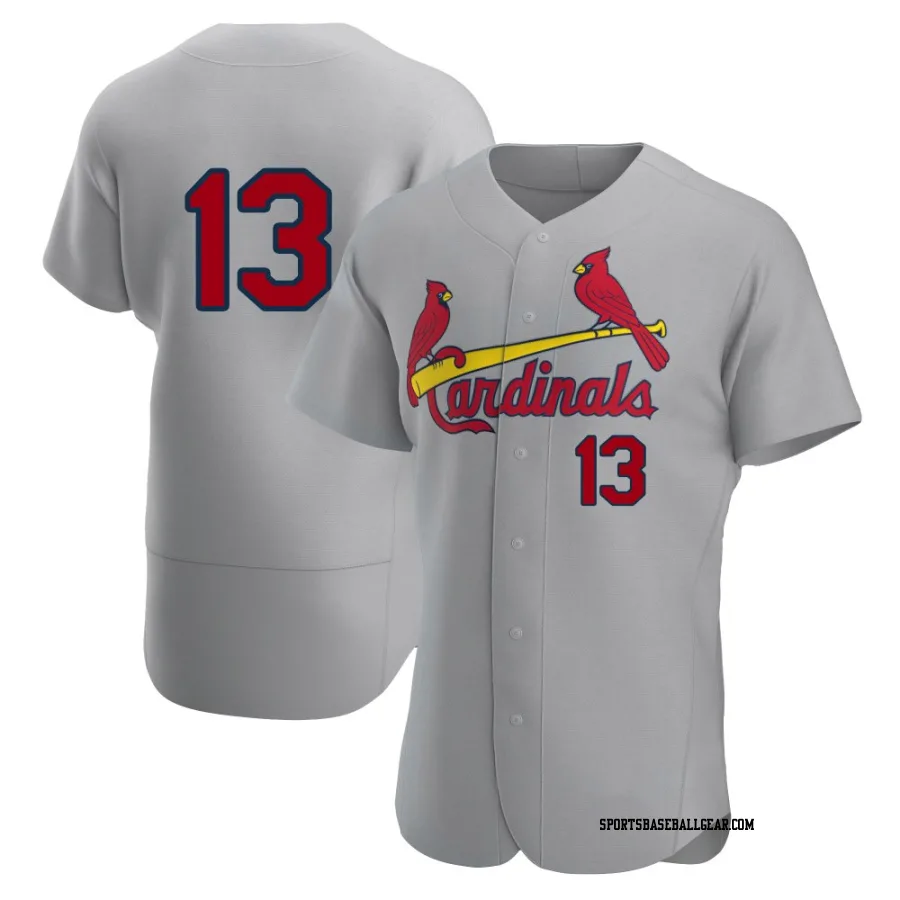 Michael Helman Men's St. Louis Cardinals Gray Authentic Road Jersey