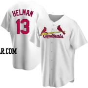 Michael Helman Men's St. Louis Cardinals White Replica Home Jersey