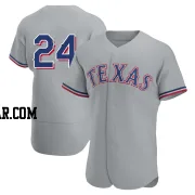 Michael Helman Men's Texas Rangers Gray Authentic Road Jersey