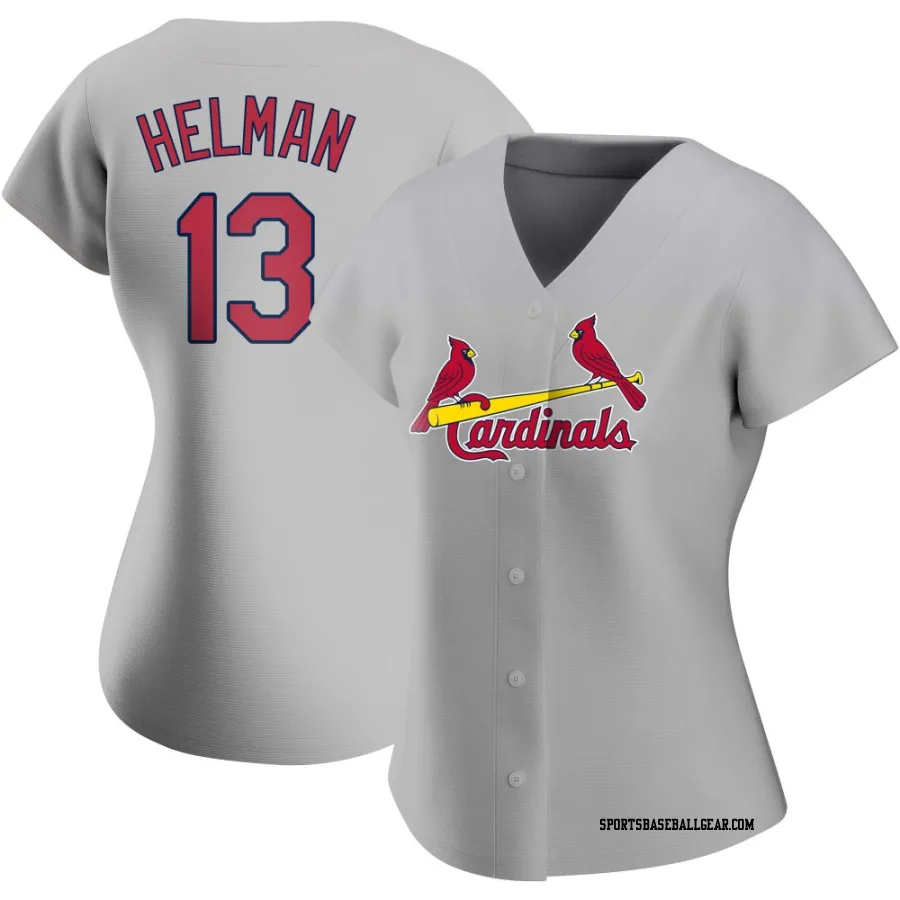 Michael Helman Women's St. Louis Cardinals Gray Authentic Road Jersey