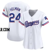 Michael Helman Women's Texas Rangers White Limited Home Jersey