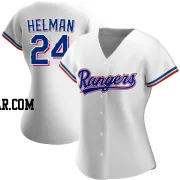 Michael Helman Women's Texas Rangers White Replica Home Jersey