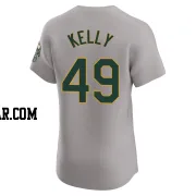 Michael Kelly Men's Oakland Athletics Gray Elite Road Jersey