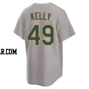 Michael Kelly Men's Oakland Athletics Gray Replica Away 2.0 Jersey