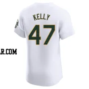 Michael Kelly Men's Oakland Athletics White Elite Home Jersey
