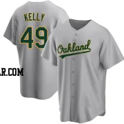 Michael Kelly Youth Oakland Athletics Gray Replica Road Jersey