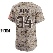 Michael King Men's San Diego Padres Camo Elite Alternate Vapor Premier Jersey