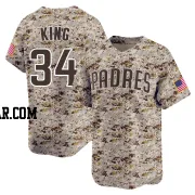 Michael King Men's San Diego Padres Camo Limited 2nd Alternate Jersey