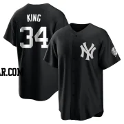 Michael King Youth New York Yankees Black/White Replica Jersey