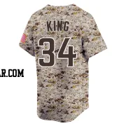 Michael King Youth San Diego Padres Camo Limited 2nd Alternate Jersey