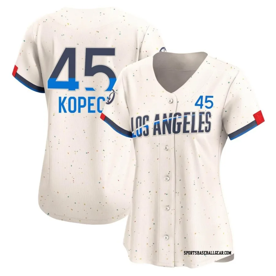 Michael Kopech Women's Los Angeles Dodgers Cream Limited 2024 City Connect Jersey