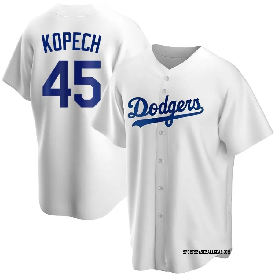 Michael Kopech Youth Los Angeles Dodgers White Replica Home Jersey
