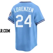 Michael Lorenzen Men's Kansas City Royals Light Blue Limited Throwback Cooperstown Collection Jersey
