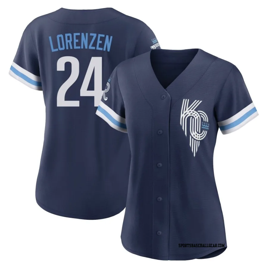Michael Lorenzen Women's Kansas City Royals Navy Authentic 2022 City Connect Jersey