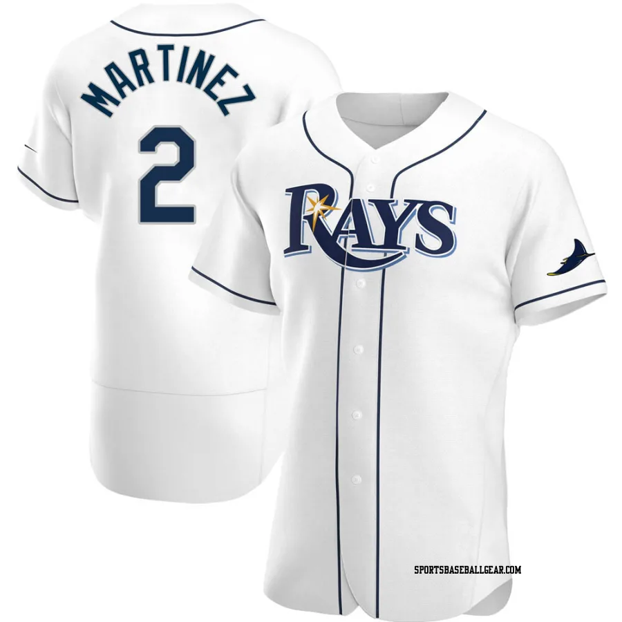 Michael Martinez Men's Tampa Bay Rays White Authentic Home Jersey