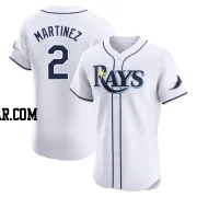 Michael Martinez Men's Tampa Bay Rays White Elite Home Jersey