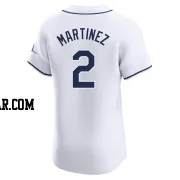 Michael Martinez Men's Tampa Bay Rays White Elite Home Jersey