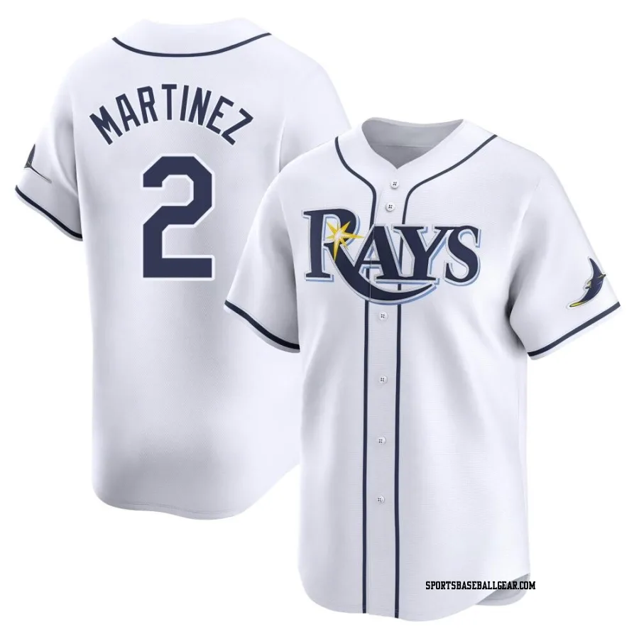 Michael Martinez Men's Tampa Bay Rays White Limited Home Jersey
