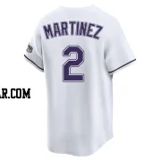 Michael Martinez Youth Tampa Bay Rays White Limited Throwback Cooperstown Jersey
