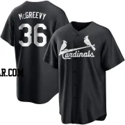Michael McGreevy Youth St. Louis Cardinals Black/White Replica Jersey