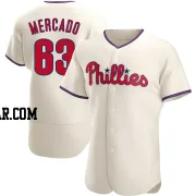 Michael Mercado Men's Philadelphia Phillies Cream Authentic Alternate Jersey