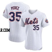 Michael Perez Men's New York Mets White Elite Home Jersey