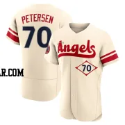 Michael Petersen Men's Los Angeles Angels Cream Authentic 2022 City Connect Jersey