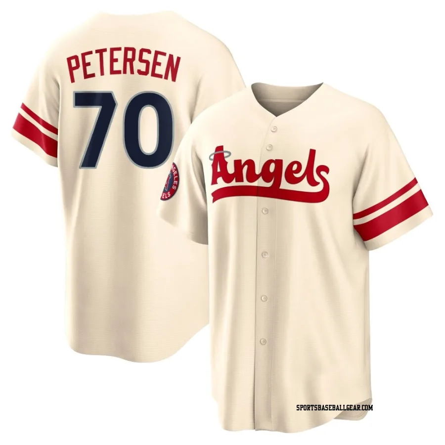 Michael Petersen Men's Los Angeles Angels Cream Replica 2022 City Connect Jersey