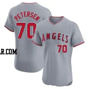 Michael Petersen Men's Los Angeles Angels Gray Elite Road Jersey