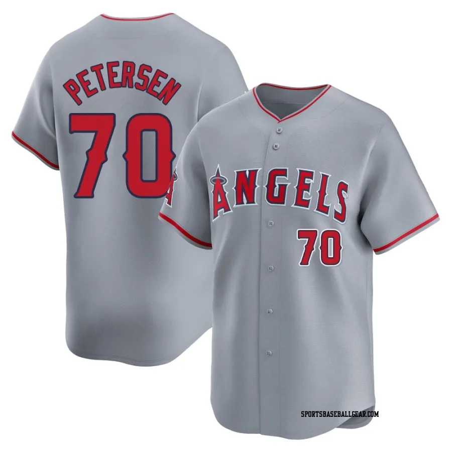 Michael Petersen Men's Los Angeles Angels Gray Limited Away Jersey