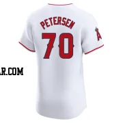 Michael Petersen Men's Los Angeles Angels White Elite Home Jersey