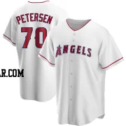 Michael Petersen Men's Los Angeles Angels White Replica Home Jersey