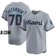 Michael Petersen Men's Miami Marlins Gray Limited Road Jersey
