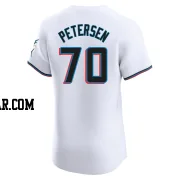 Michael Petersen Men's Miami Marlins White Elite Home Jersey