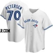 Michael Petersen Men's Toronto Blue Jays White Replica Home Jersey