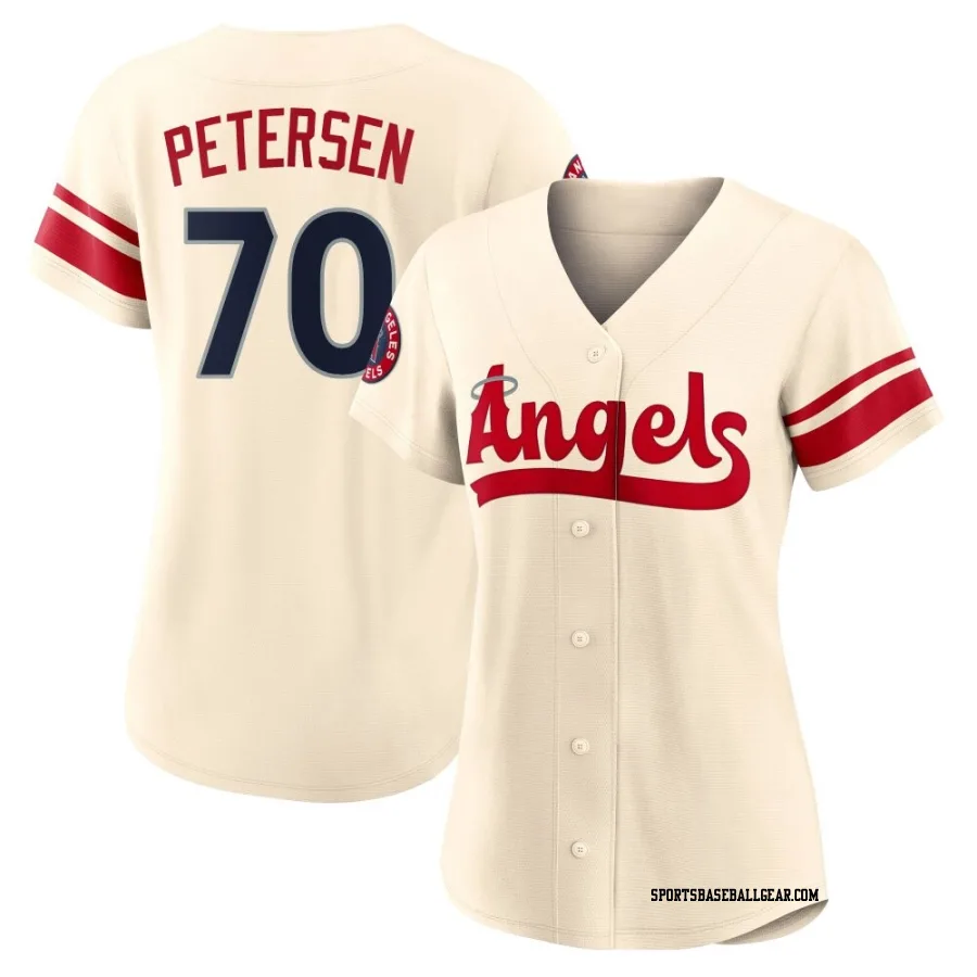 Michael Petersen Women's Los Angeles Angels Cream Authentic 2022 City Connect Jersey