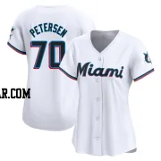 Michael Petersen Women's Miami Marlins White Limited Home Jersey