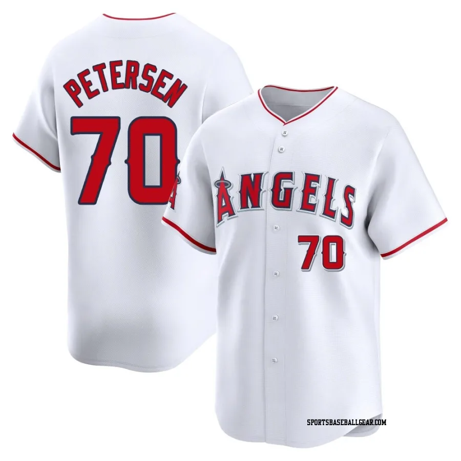 Michael Petersen Youth Los Angeles Angels White Limited Home Jersey
