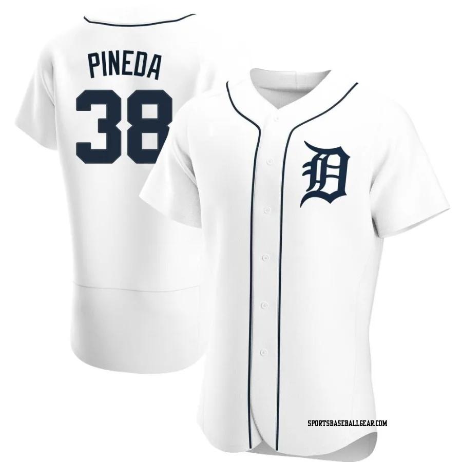 Michael Pineda Men's Detroit Tigers White Authentic Home Jersey