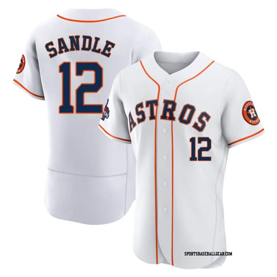 Michael Sandle Men's Houston Astros White Authentic 2022 World Series Champions Home Jersey