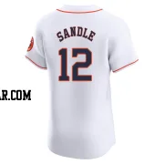 Michael Sandle Men's Houston Astros White Elite Home Jersey